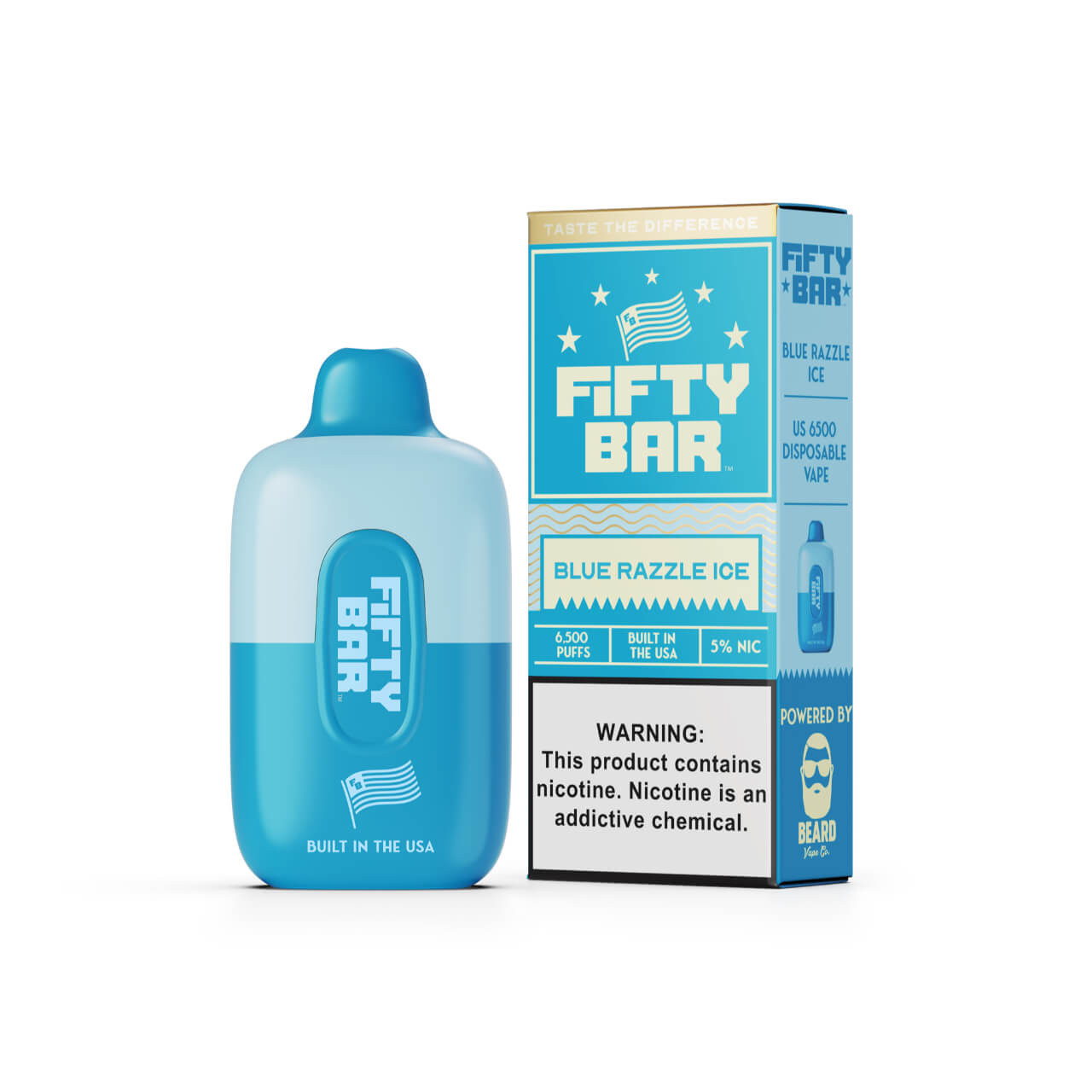 Fifty Bar Disposable (6500 Puffs) -Blue razzle ice