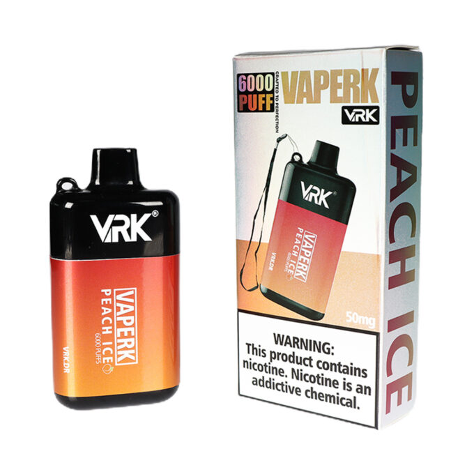 VRK Vaperk Disposable Device (6000 Puffs)-Peach Ice