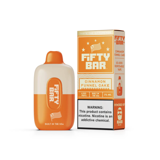 Fifty Bar Disposable (6500 Puffs)-Cinnamon Funnel Cake