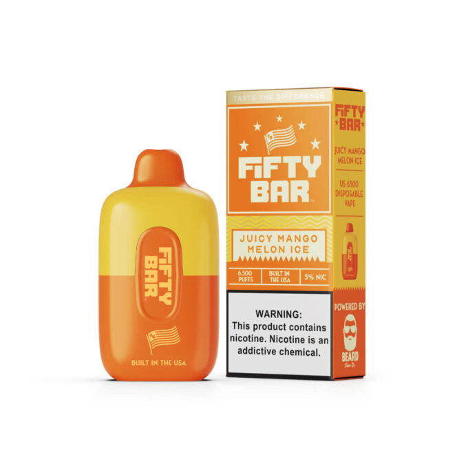 Fifty Bar Disposable (6500 Puffs)-Juicy Mango Melon Ice