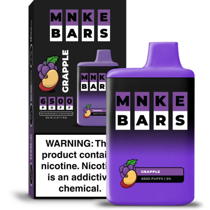 MNKE Bars Disposable (6500 Puffs)- Grapple