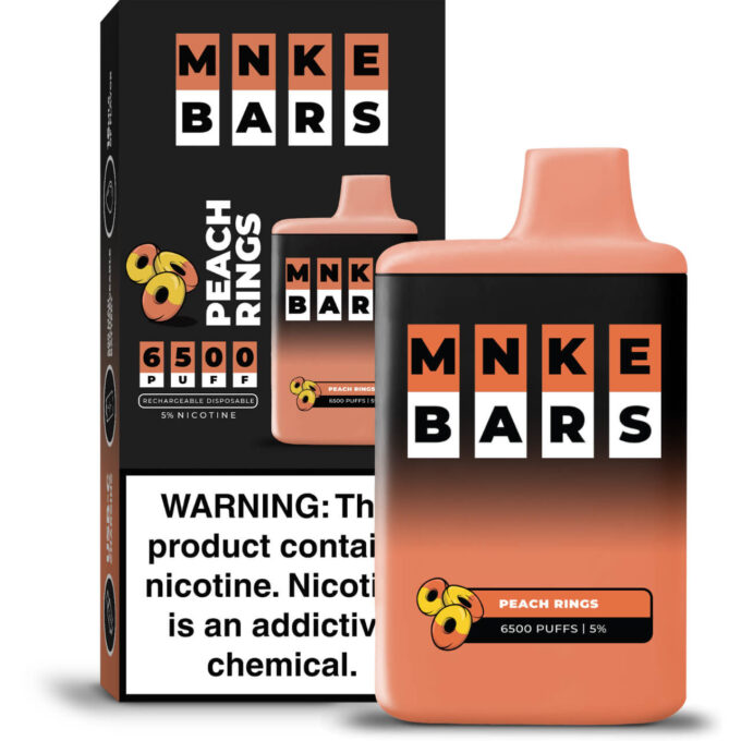 MNKE Bars Disposable (6500 Puffs)- Peach Rings