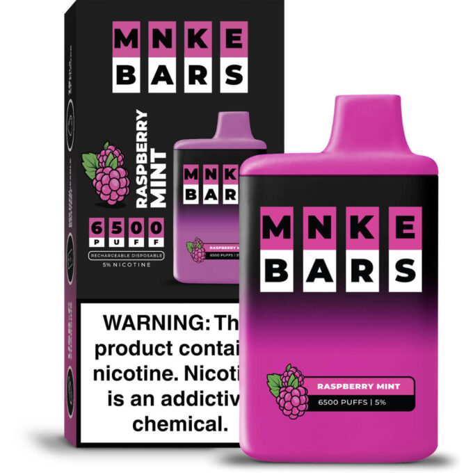 MNKE Bars Disposable (6500 Puffs) - Raspberry