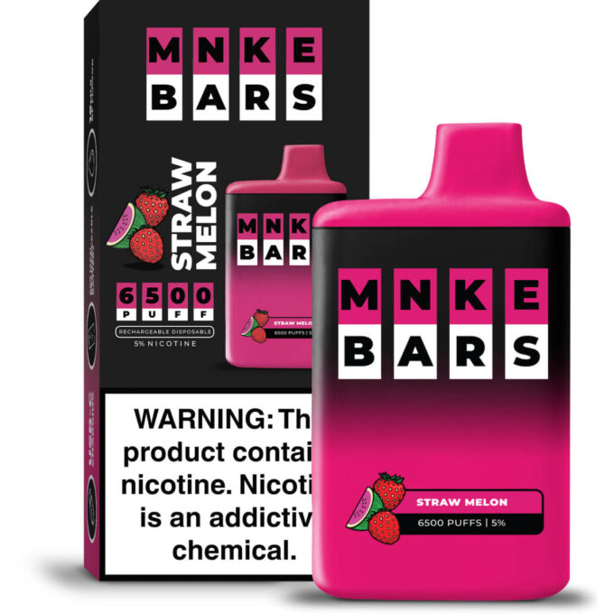 MNKE Bars Disposable (6500 Puffs) - Strawmelon