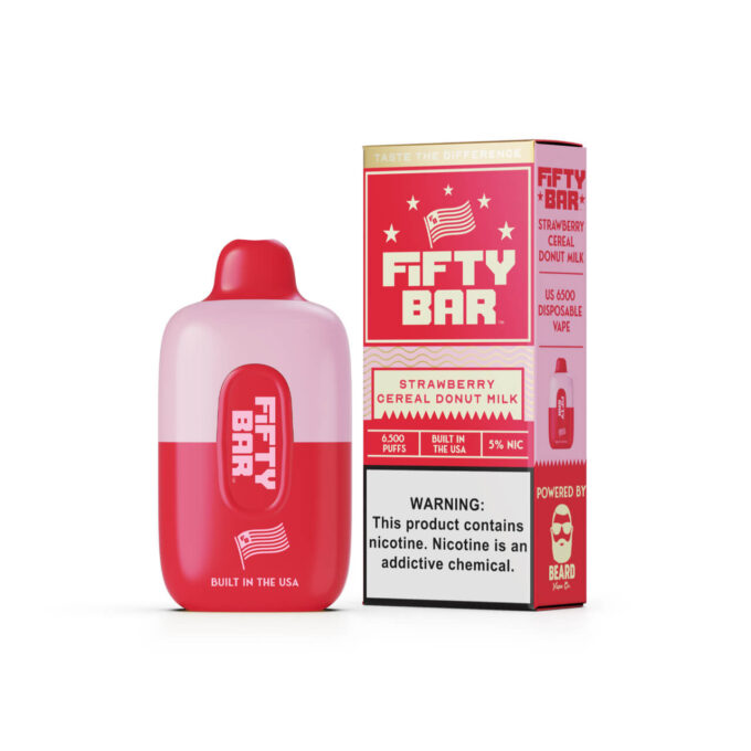 Fifty Bar Disposable (6500 Puffs)-strawberry-cereal-donut-milk