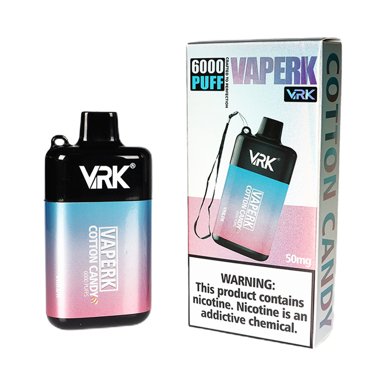 VRK Vaperk Disposable Device (6000 Puffs)-Cotton Candy