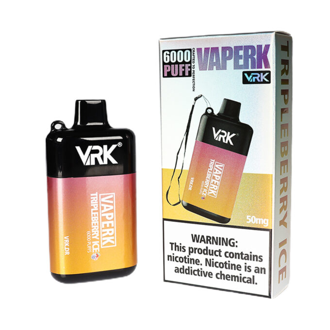 VRK Vaperk Disposable Device (6000 Puffs)-Triple berry ice