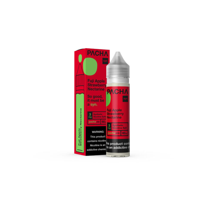 Pacha Fuji Apple Strawberry Nectarine Synthetic Nicotine 60ml E-Juice 3mg
