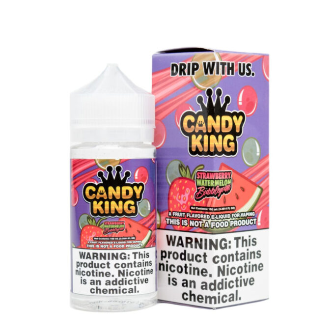Strawberry Watermelon Bubblegum E-Liquid 100ml by Candy King E-Juice - 6MG