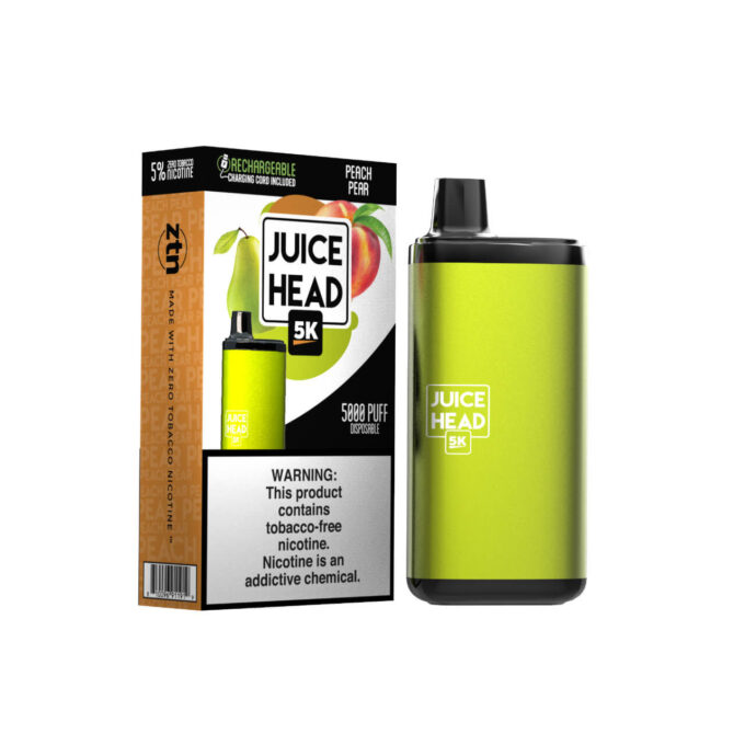 Juice Head Bars 50MG ZTN Disposable Device - Peach Pear